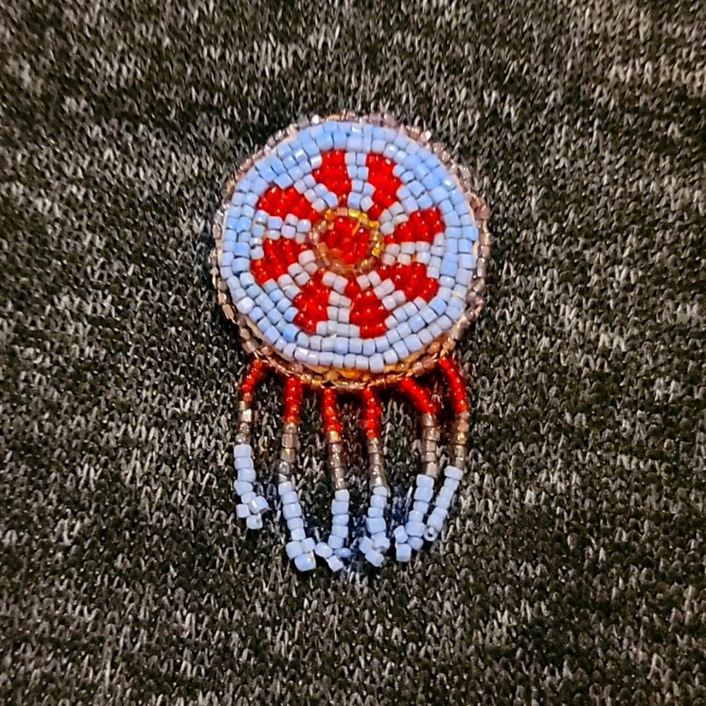 100% AUTHENTIC, Handmade, Native American brooch
